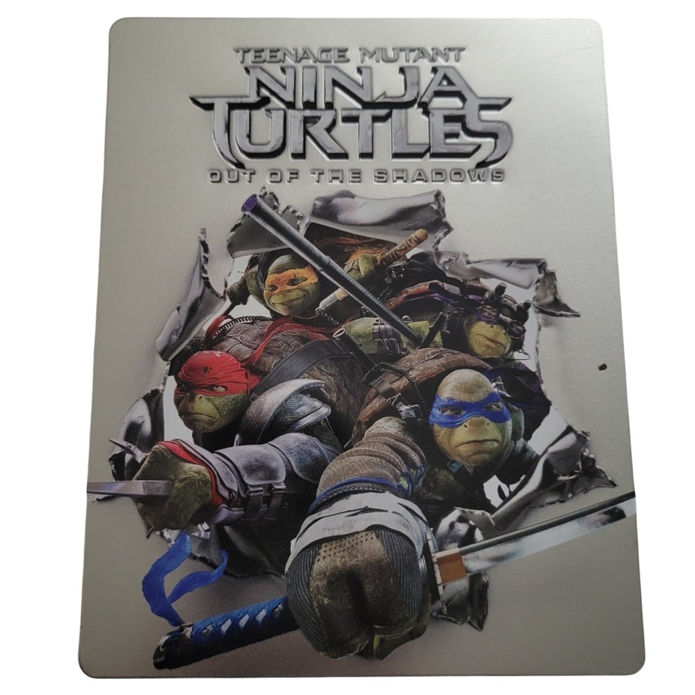 Teenage Mutant Ninja Turtles Out of the Shadows SteelBook Blu-ray DVD Metal Case